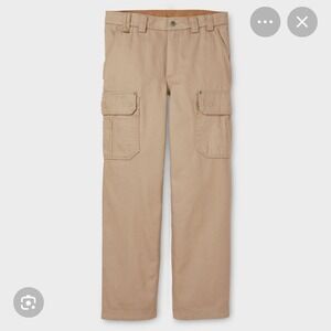 Duluth Trading Co Flex Fire Hose Cargo Pants Men Tan Size 37x28 Work Utility